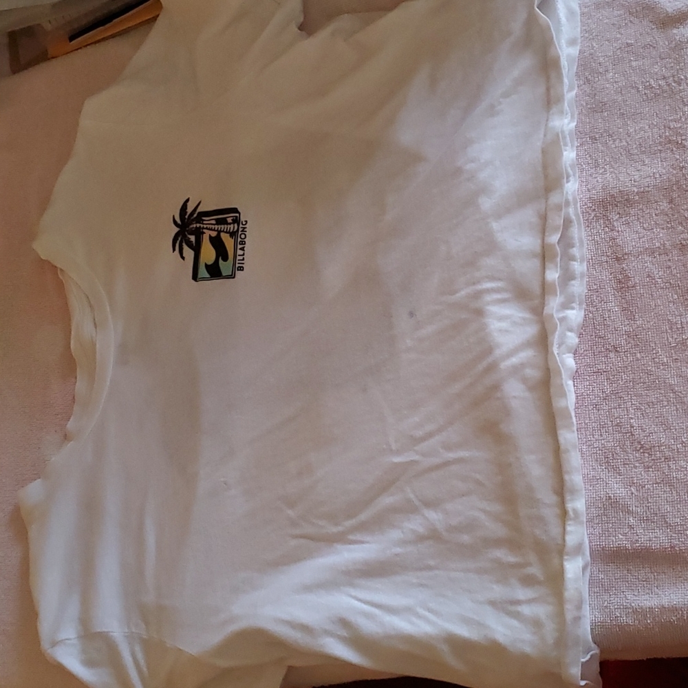 White Billabong M Crop Top